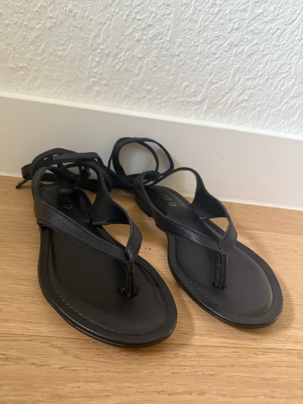 **NWT** Silent D Alicia Tie-Up Thong Sandals - Black - Size EU 41 - Picture 7 of 9